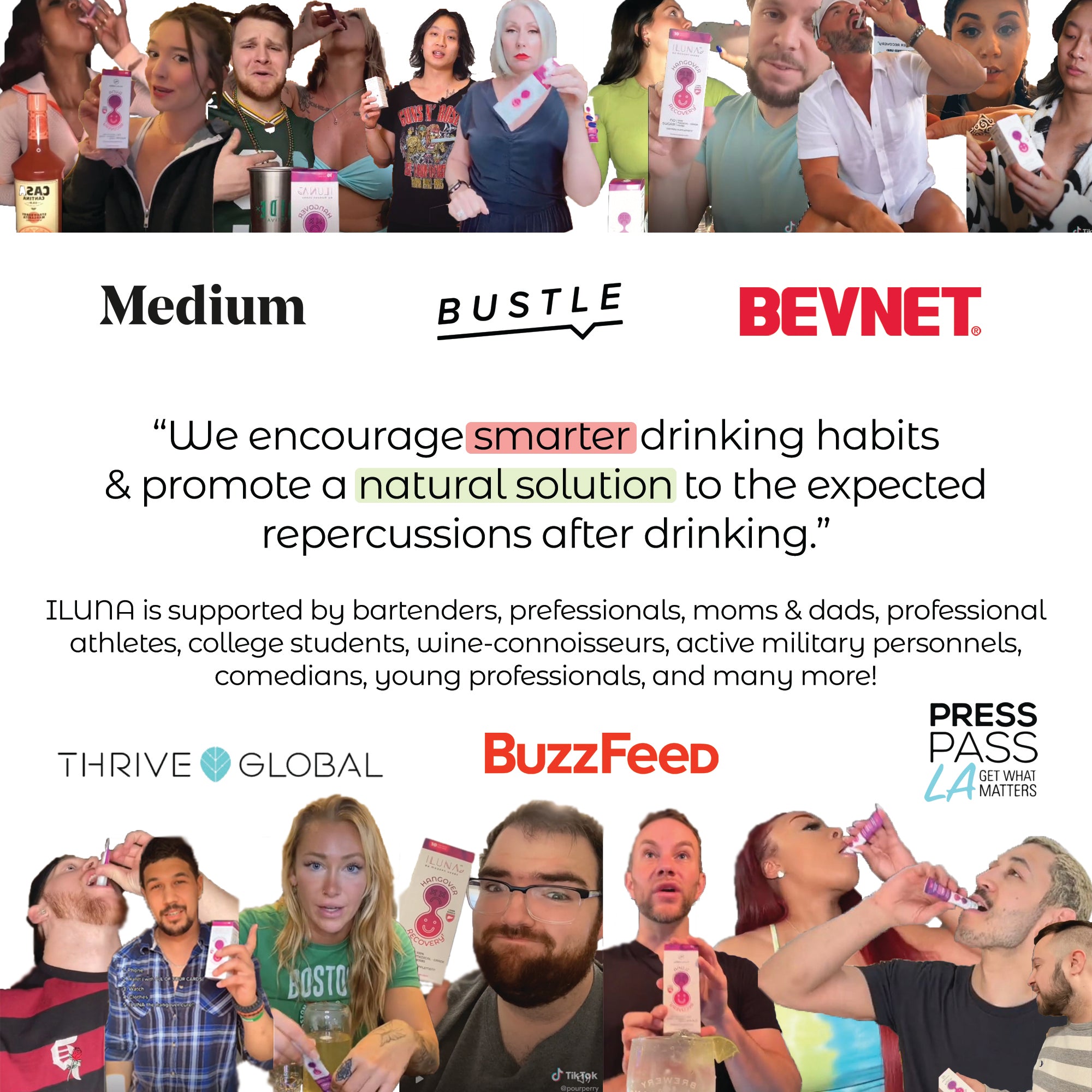 ILUNA | Pre/Post Party Celebration Recovery